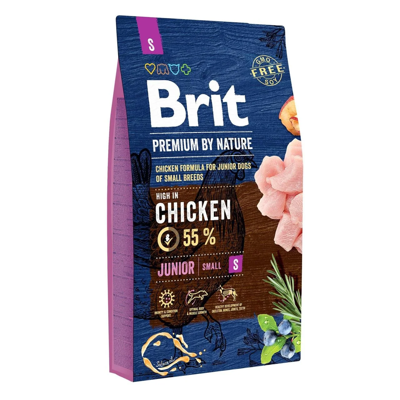 בריט פרימיום כלב גור גזע קטן 8 ק”ג עוף Brit Premium